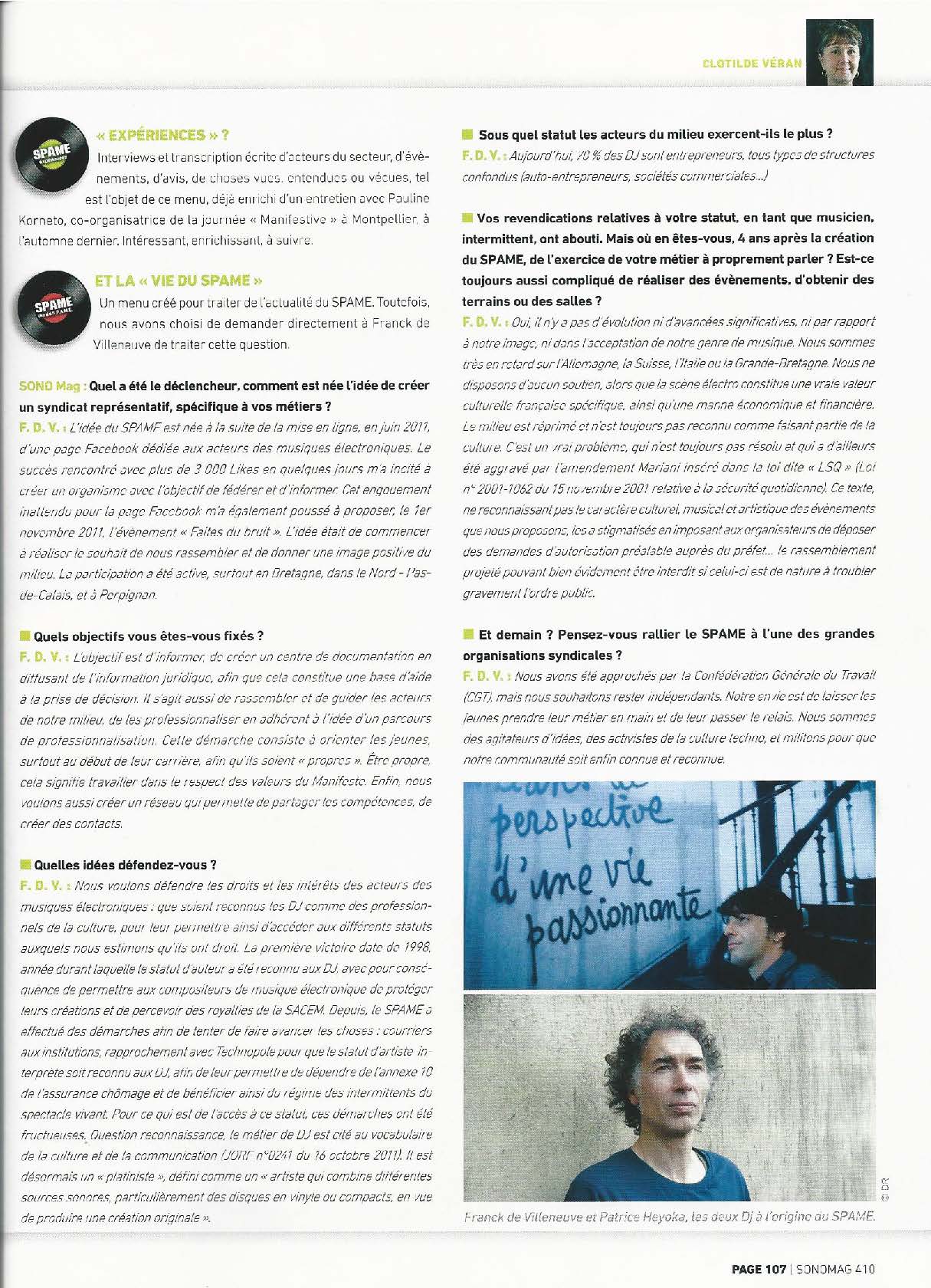 Article Sono Mag 2015 Page 2